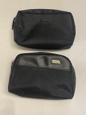 Tumi Delta Balistic Nylon Business Class Travel Pouch Toiletry Bag + Bonus Bag